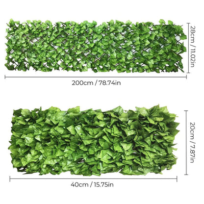 GreenTools | Valla de hiedra sintética expandible 🌿(200cm x 28cm)