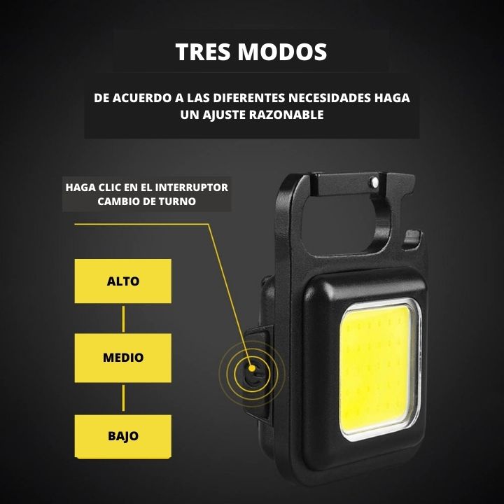 FlashLight | Linterna LED mini multifuncional recargable por USB