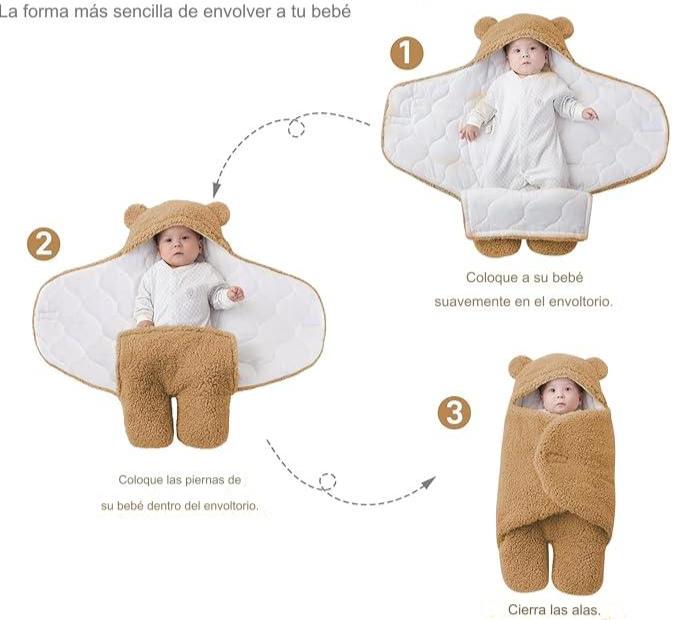 Babywrap | Manta para bebé con forma de oso