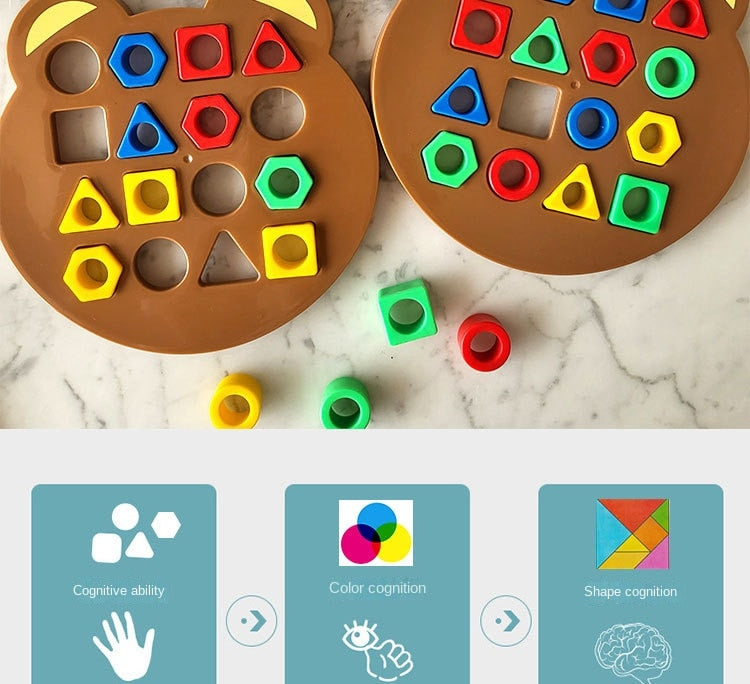 Montessori 3D Puzzle Toys™ 2.0: Fuguete de combinación de formas geométricas