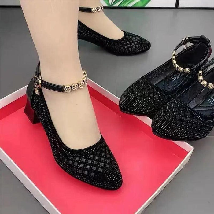 Monalisa| Zapato ortopédico con hebilla y detalles joya