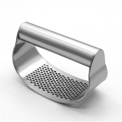 Garlic press | Prensa y rebanadora de ajos multifunción de acero inoxidable