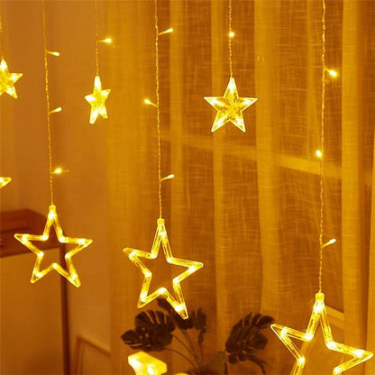 CurtainStars - Guirnalda de Estrellas Led para Navidad (3MX1M)